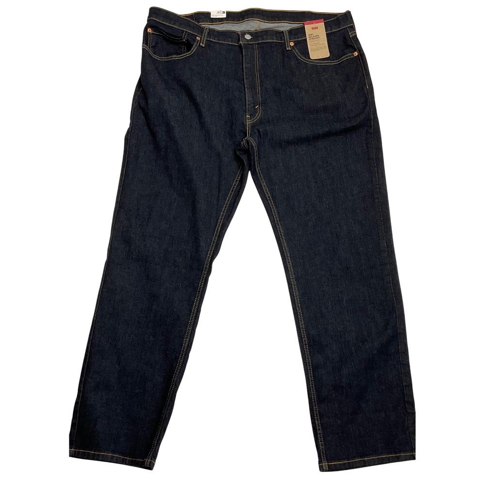 Levi's men's denim jeans 559 42 x 32 dark blue relaxed straight fit big tall NEW